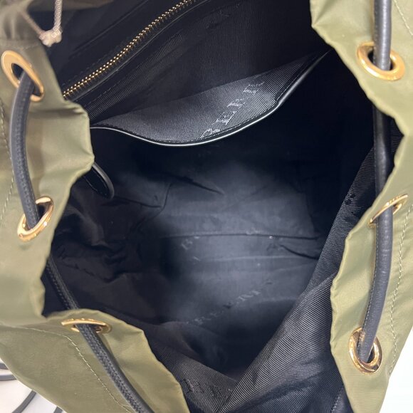 $1490 Burberry Green Nylon Rucksack Technical Backpack AS IS - Picture 11 of 15
